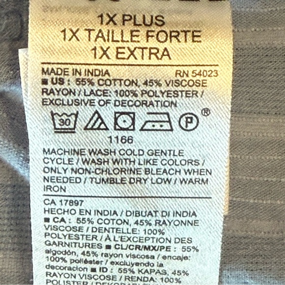 Old Navy Waist-Defined Crochet-Sleeve Tie-Neck Midi Dress 1X - Picture 13 of 13